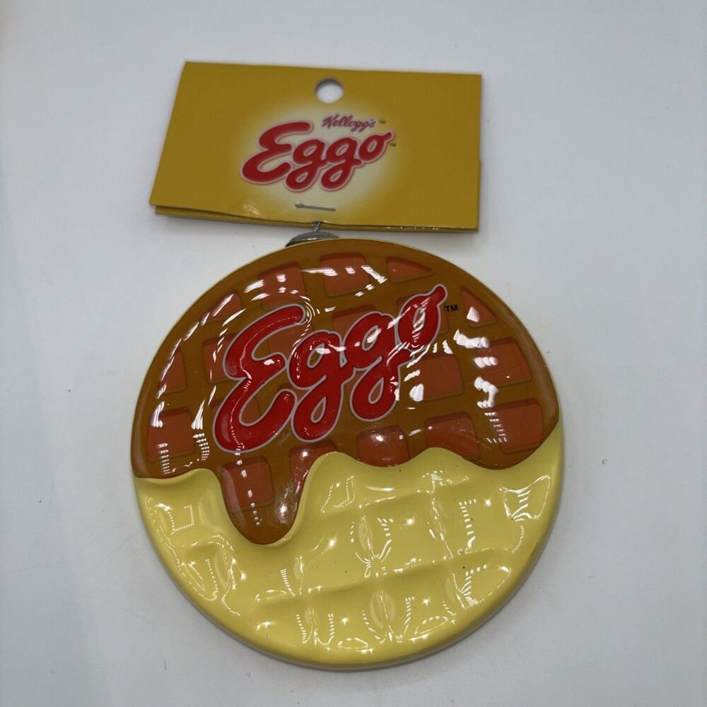 Kellogg's Eggo Waffle 3.5" Christmas Ornament Novelty Party Funny Plastic RUZ NW
